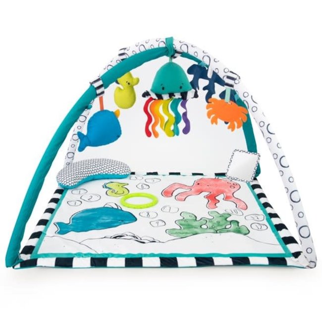 Sassy Sea Pals Sensory Activity Baby Play Gym with Milestone Tracking - 0+ Months