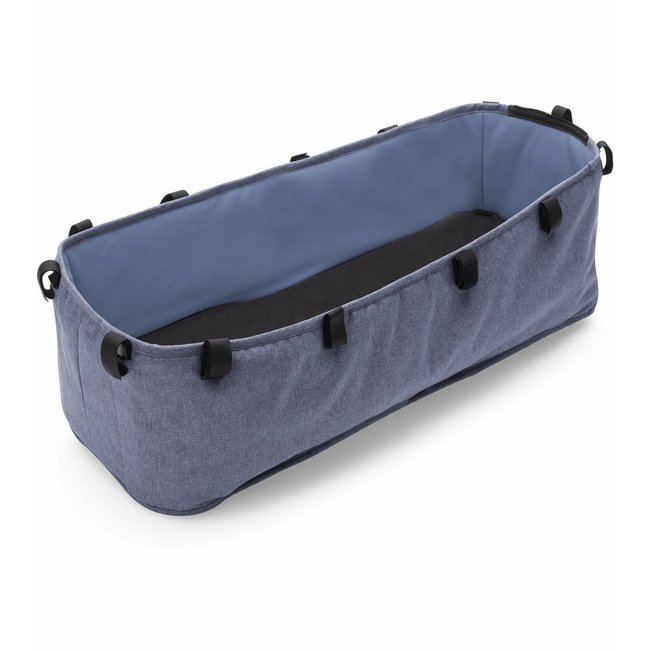 CLOSEOUT!! Bugaboo Donkey2 Bassinet Fabric Complete In Blue Melange  (BOX 6)