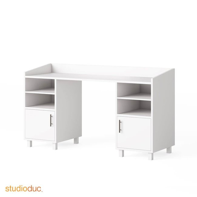 Duc Duc Indi Double Wide Desk In White