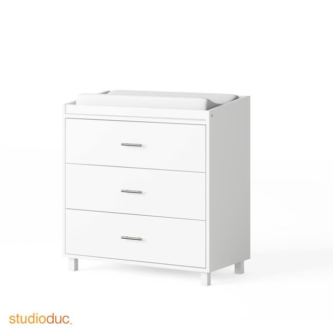 Duc Duc Indi 3 Drawer Dresser/Changer  In White