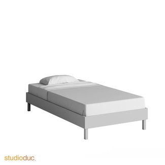 Duc Duc Duc Duc Indi Twin Platform Bed In Light Grey