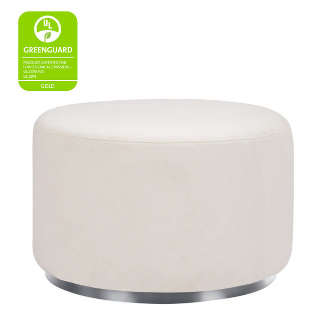 Baby LettoTuba Gliding Ottoman in Performance Cream Eco-Weave