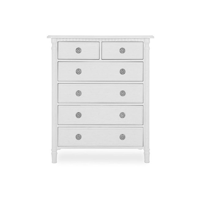 Evolur Baby Julienne Tall Chest In Brushed White