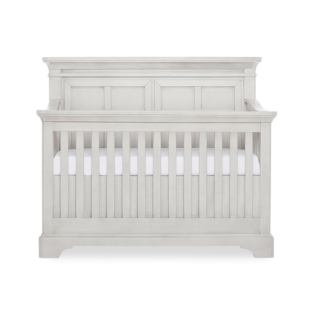Evolur Baby Provence 5 In 1 Convertible Crib In Pebble White Stone