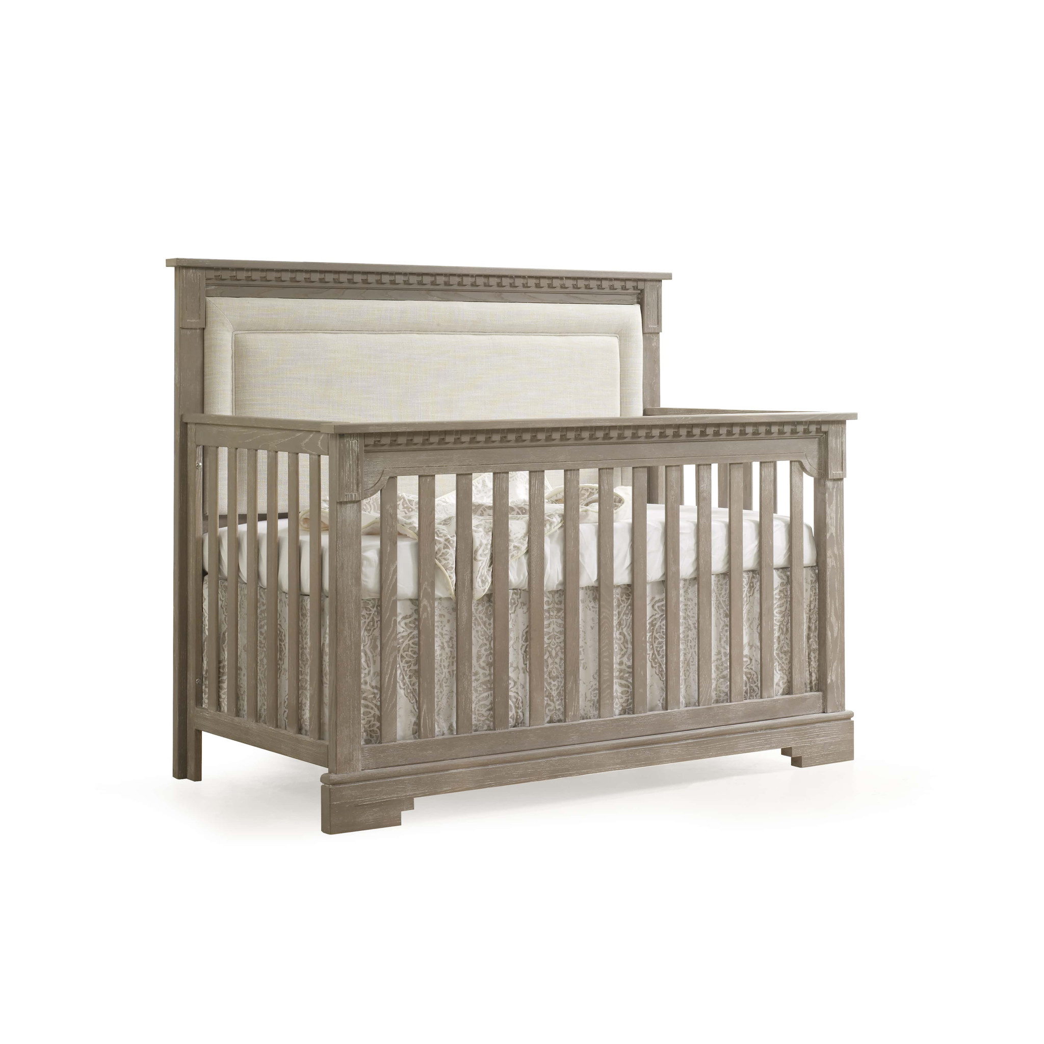 tufted white crib