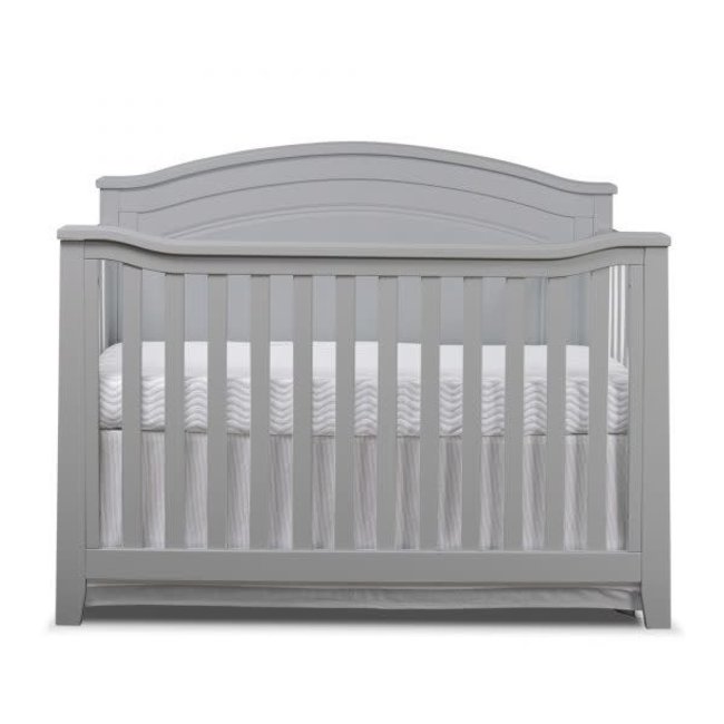 Sorelle Berkley Round Top Panel Crib In Gray