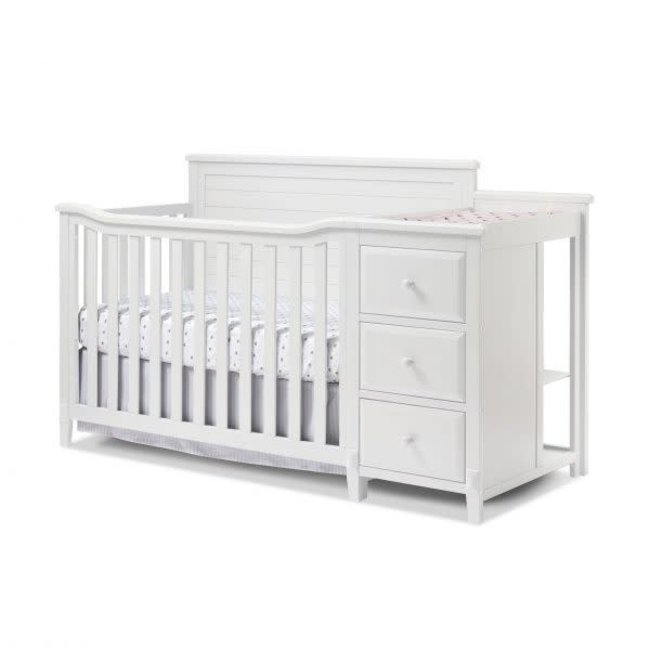 Sorelle Berkley Panel Crib & Changer in White