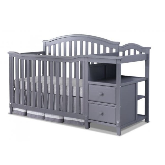 Sorelle Berkley Crib & Changer in Grey