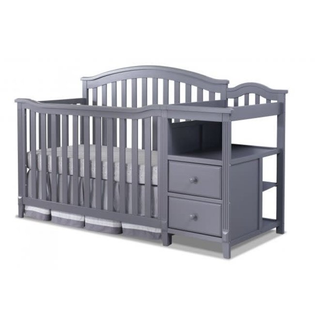 Sorelle Berkley Crib & Changer in Weathered Gray