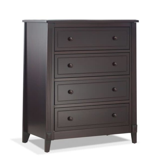 Sorelle Berkley/Fairview/Florence 4 Drawer Dresser In Espresso