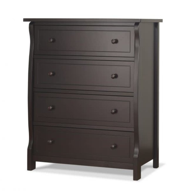 Sorelle Princeton Elite 4 Drawer Dresser In Espresso