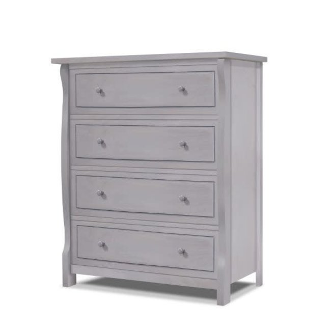 Sorelle Princeton Elite 4 Drawer Dresser In Weathered Gray