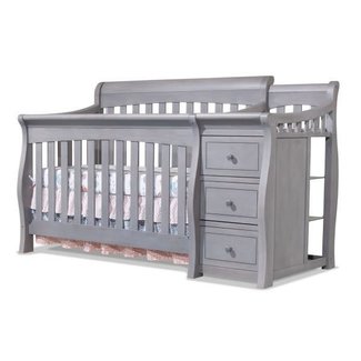 Sorelle Sorelle Princeton Elite Crib & Changer In Weathered Gray