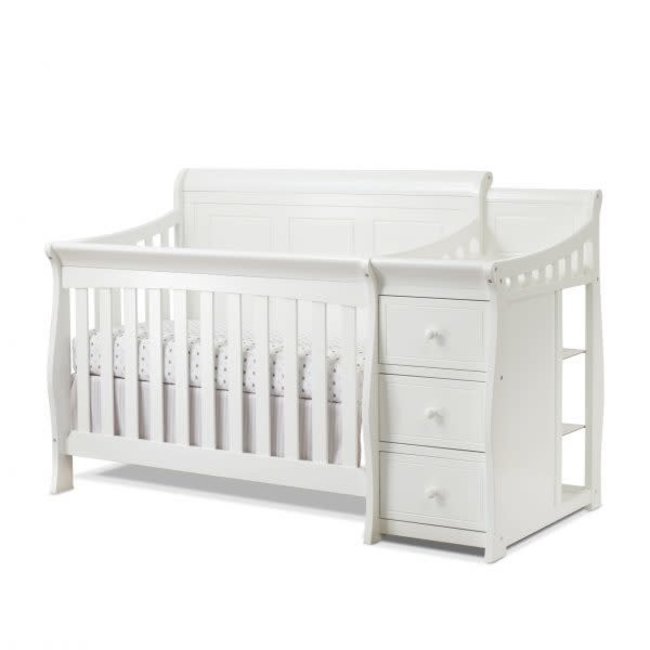 Sorelle Princeton Elite Panel Crib & Changer In White