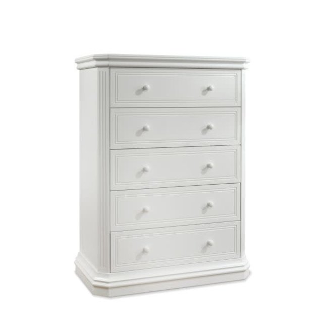 Sorelle Vista Elite 5 Drawer Dresser In White