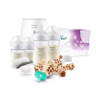 Avent Philips Avent Natural All In One Gift Set With Snuggle Giraffe