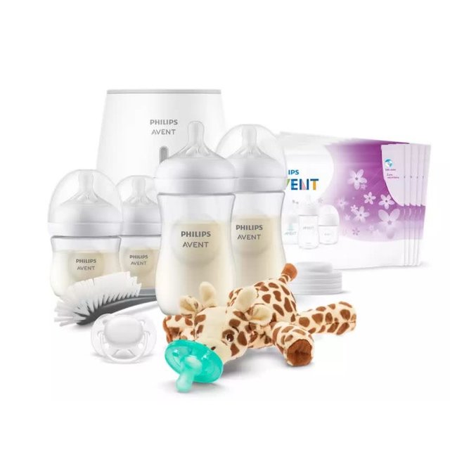 Philips Avent Natural All In One Gift Set With Snuggle Giraffe