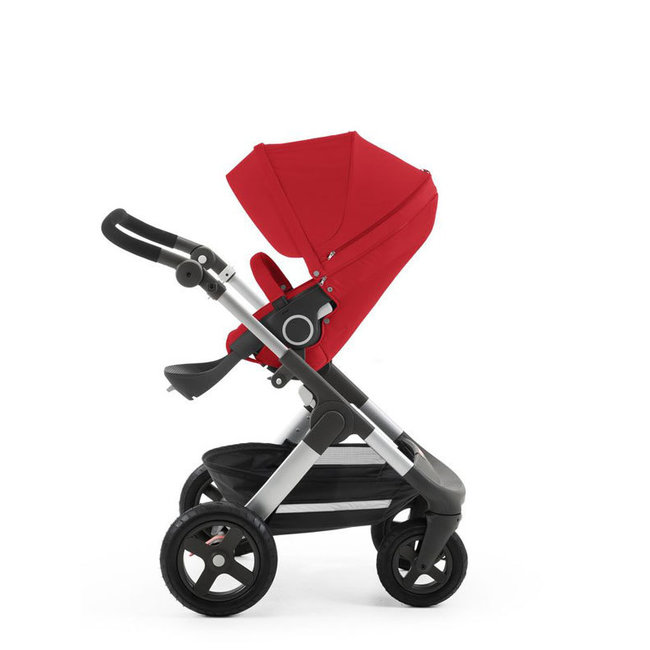 CLOSEOUT!! 2017 Stokke Trailz Aluminum Frame Stroller With Terrain Wheels In Red