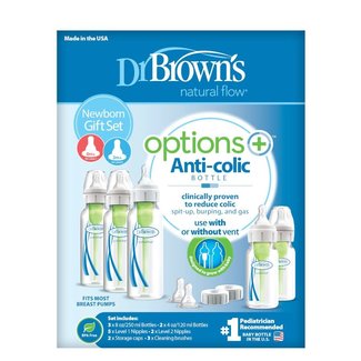 Dr. Brown Dr. Brown’s Natural Flow Options+ Anti-colic Baby Bottles Newborn Feeding Set