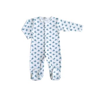 BENBEN BenBen Baby Whales Footie Pajama - 6/9m