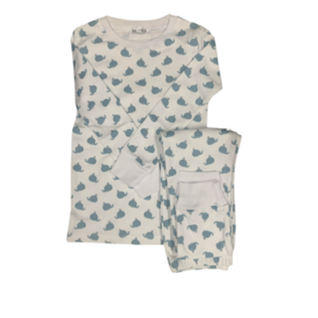 BenBen Baby Whales Pajama Set - 4t