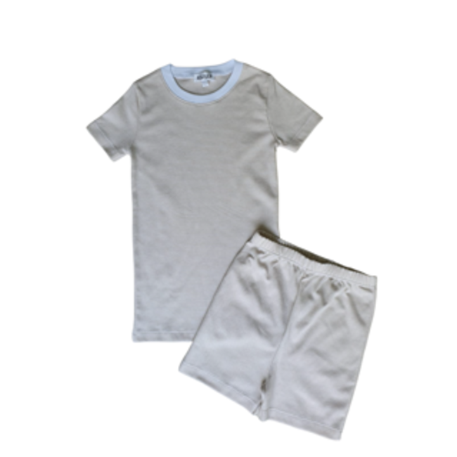 BenBen Tan Stripes Shorts Pajama Set - 5t