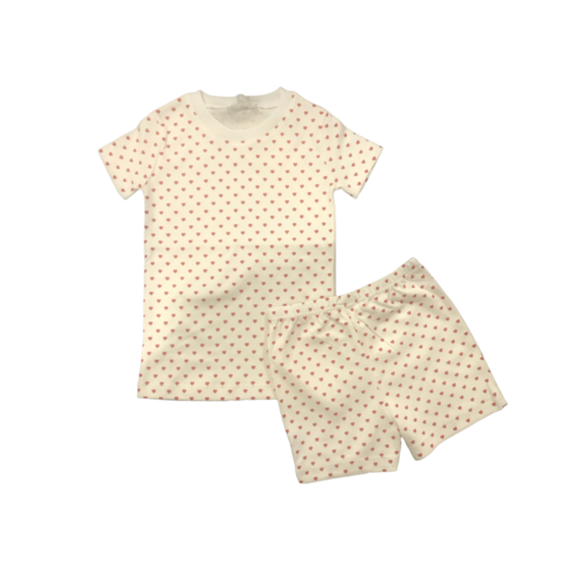 BenBen Hearts Shorts Pajama Set - 4t
