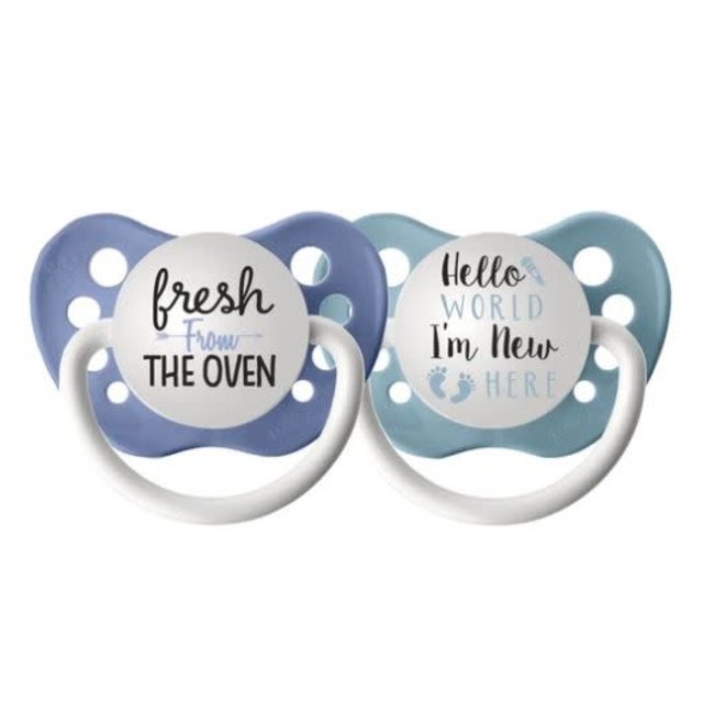 Ulubulu Fresh from the Oven & Hello World Pacifiers 6-18 M