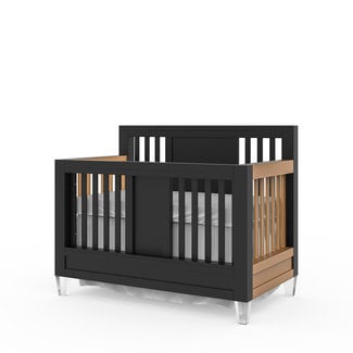 Romina Furniture Romina Millenario Convertible Crib  / Navy/ White sides