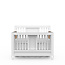 Romina Millenario Convertible Crib  / Navy/ White sides