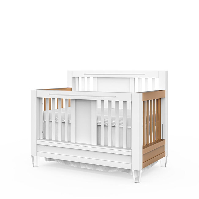 Romina Millenario Convertible Crib  / Navy/ White sides