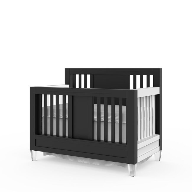 Romina Millenario Convertible Crib  / Navy/ White sides