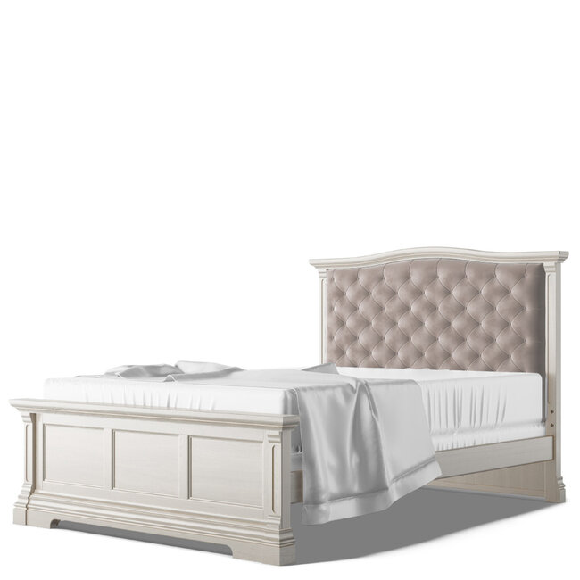 Romina Imperio Full Bed With Tufted Headboard -Choose From Many Colors