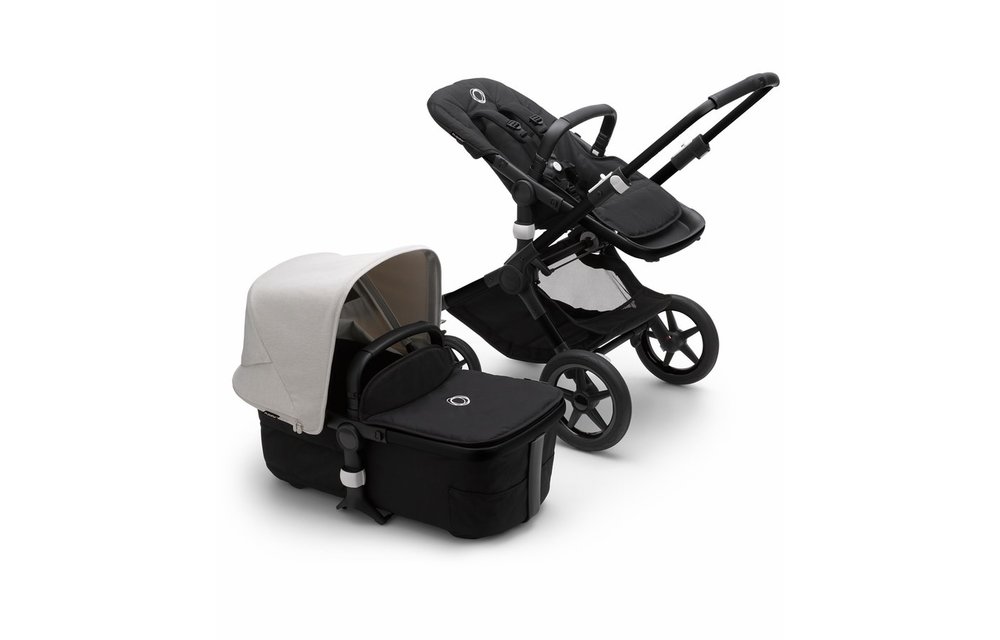 Bugaboo Fox3 Complete Black Frame Stroller With Bassinet