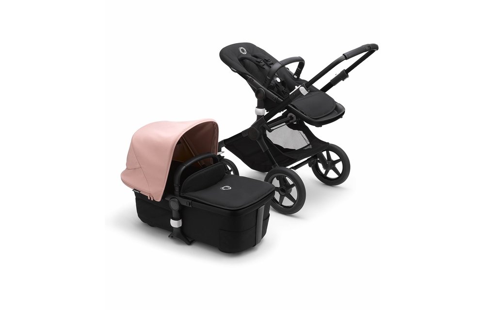Bugaboo Fox3 Complete Black Frame Stroller With Bassinet