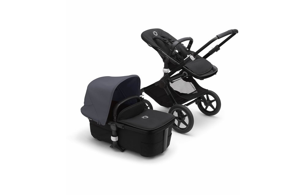 Bugaboo Fox3 Complete Black Frame Stroller With Bassinet
