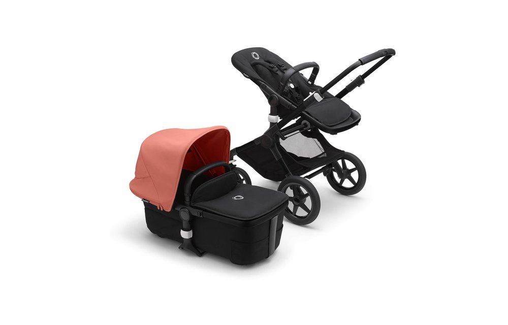 Bugaboo Fox3 Complete Black Frame Stroller With Bassinet