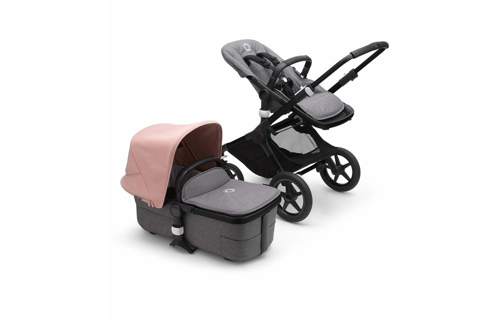 Bugaboo Fox3 Complete Black Frame Stroller With Bassinet