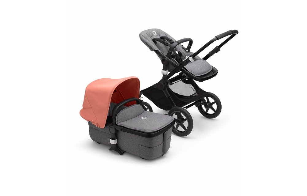 Bugaboo Fox3 Complete Black Frame Stroller With Bassinet