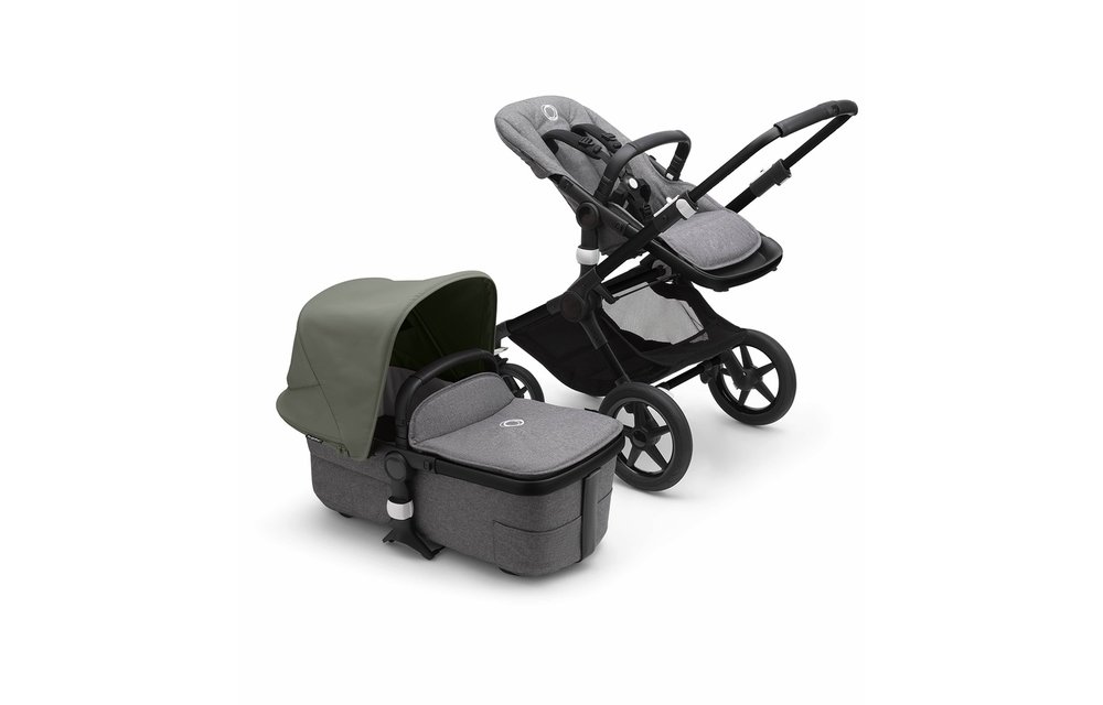 Bugaboo Fox3 Complete Black Frame Stroller With Bassinet