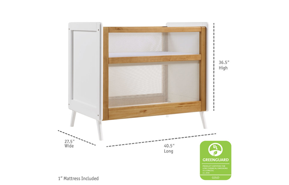 BreathableBaby Breathable Mesh 2 In 1 Mini Crib