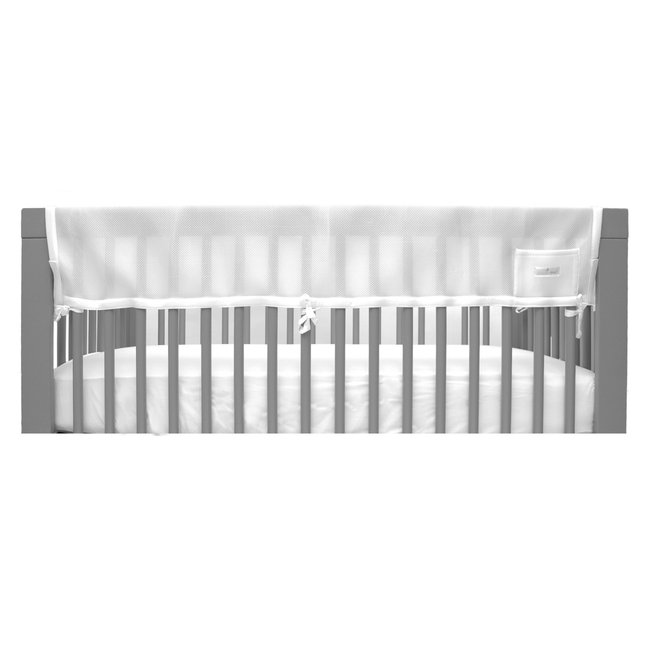 BreathableBaby Classic RailGuard Teething Cover White