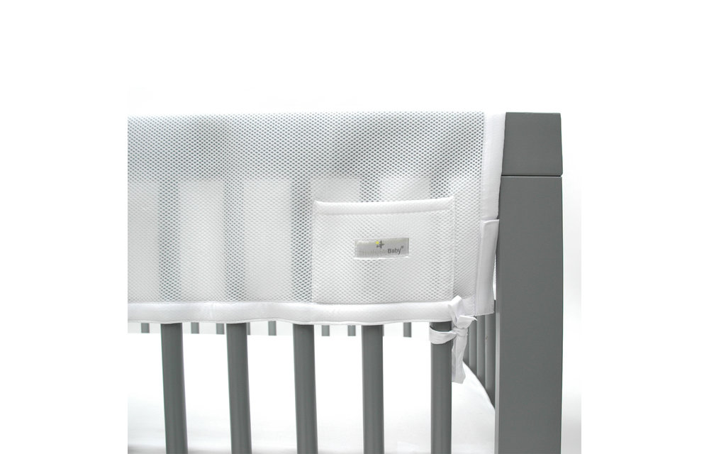 BreathableBaby Classic RailGuard Teething Cover White