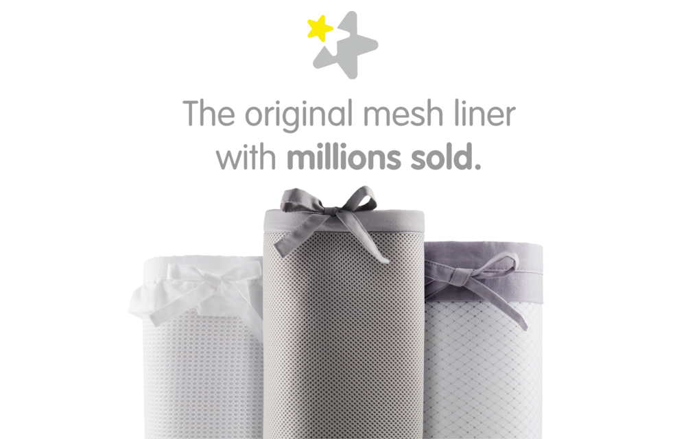 BreathableBaby Breathable Mesh Portable Mini Crib Liners