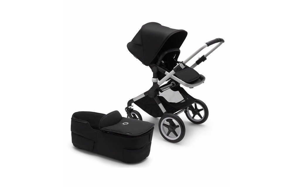 Bugaboo Fox3 Complete With Bassinet Aluminum Black/Black/Black
