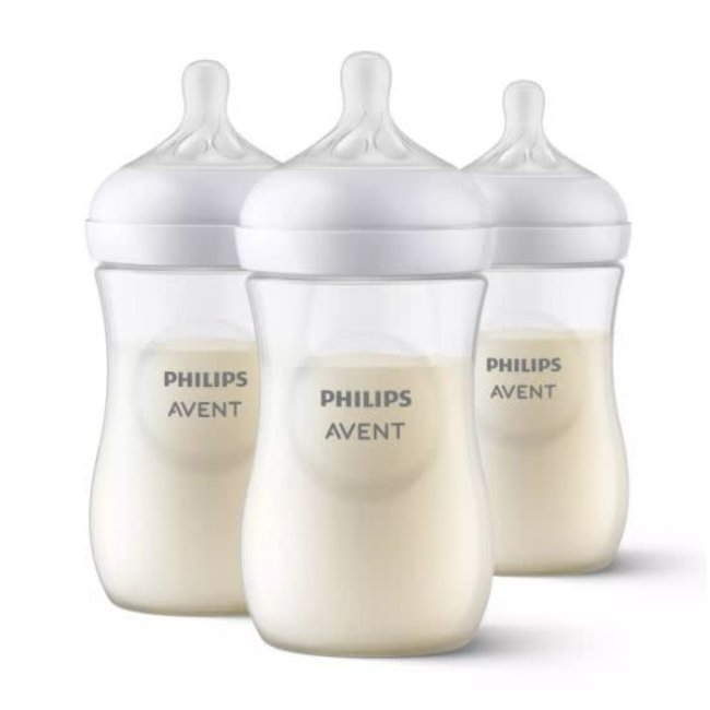 Philips Avent Natural Baby Bottle with Natural Response Nipple 3PK