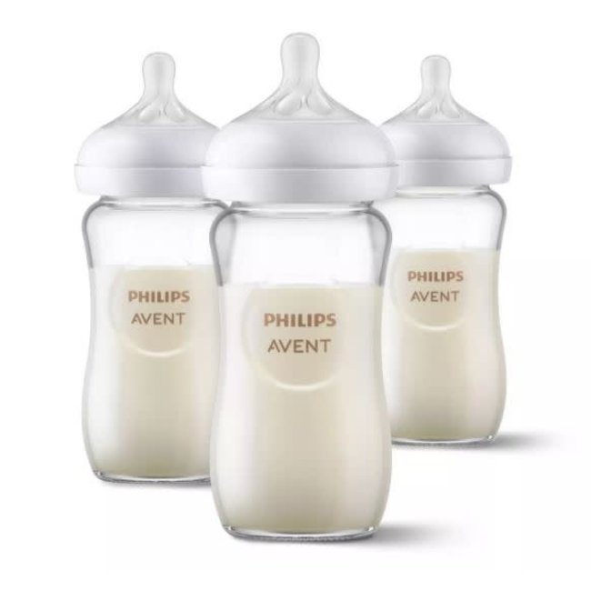 Philips Avent Natural Baby Bottle with Natural Response Nipple 3PK