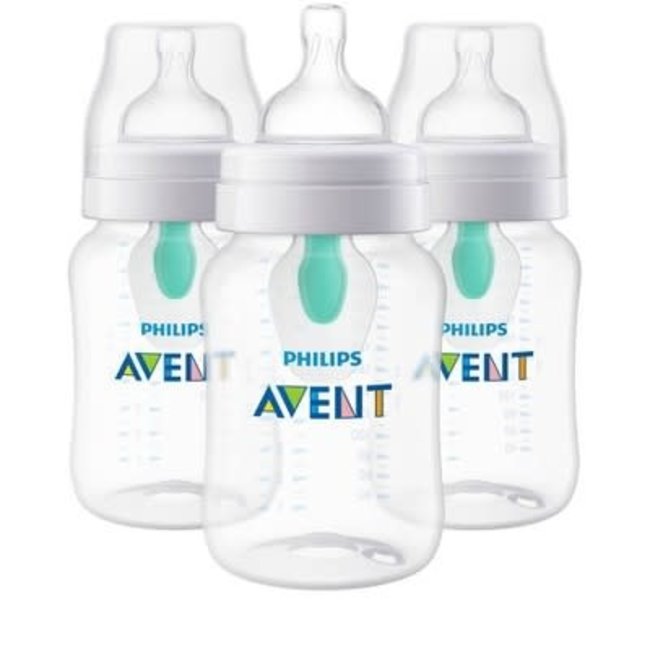 Philips Avent 3pk Anti-Colic Baby Bottle with AirFree Vent - Clear