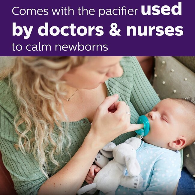 Philips Avent Soothie Snuggle Pacifier, Om+