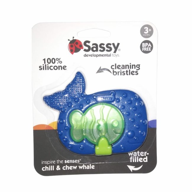 Sassy Chill And Chew Whale Teether